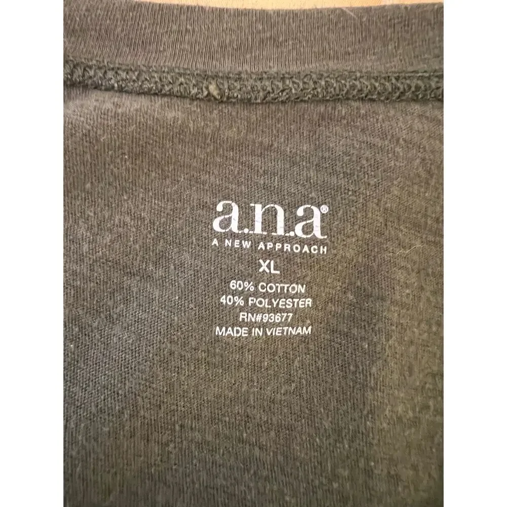 a.n.a A New Approach Olive Green Short Sleeve Top | Size XL - Picture 4 of 4
